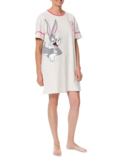 Bugs Bunny Varsity Nightie In Bugs Side Placement