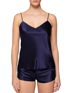 Simone Perele Dream Silk Camisole In Midnight
