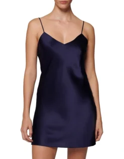 Simone Perele Dream Silk Chemise In Blue