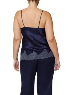 Simone Perele Nocturne Silk Camisole In Blue 7 Simone Perele Nocturne Silk Camisole In Blue -SOHO Shop 970774840 4 720x928