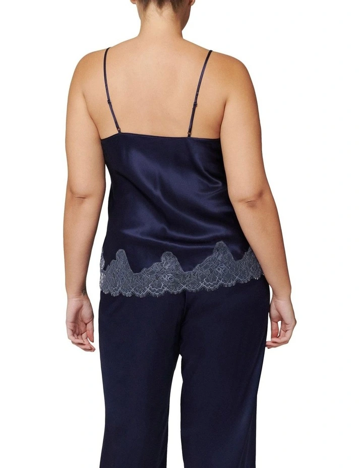 Simone Perele Nocturne Silk Camisole In Blue 4 Simone Perele Nocturne Silk Camisole In Blue - Image 4