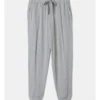 Chloe & Lola Diana Waffle Knit Pant In Grey Marle