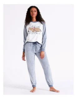 SOHO Gigi Novelty Velour PJ Pant In Corgi Stripe 7 SOHO Gigi Novelty Velour PJ Pant In Corgi Stripe -SOHO Shop 976498570 978020290 4 720x928