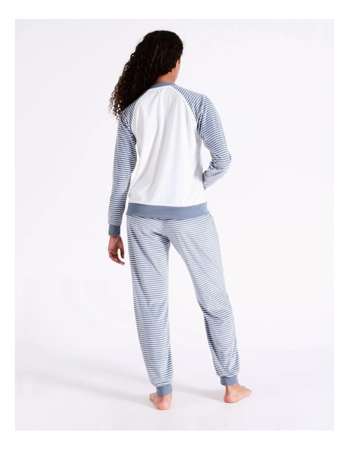 SOHO Gigi Novelty Velour PJ Pant In Corgi Stripe 4 SOHO Gigi Novelty Velour PJ Pant In Corgi Stripe - Image 4