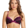 Sensuale Push-Up Plunge Bra In Raspberry Radiance/Black