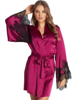 Sensuale Robe In Raspberry Radiance/Black