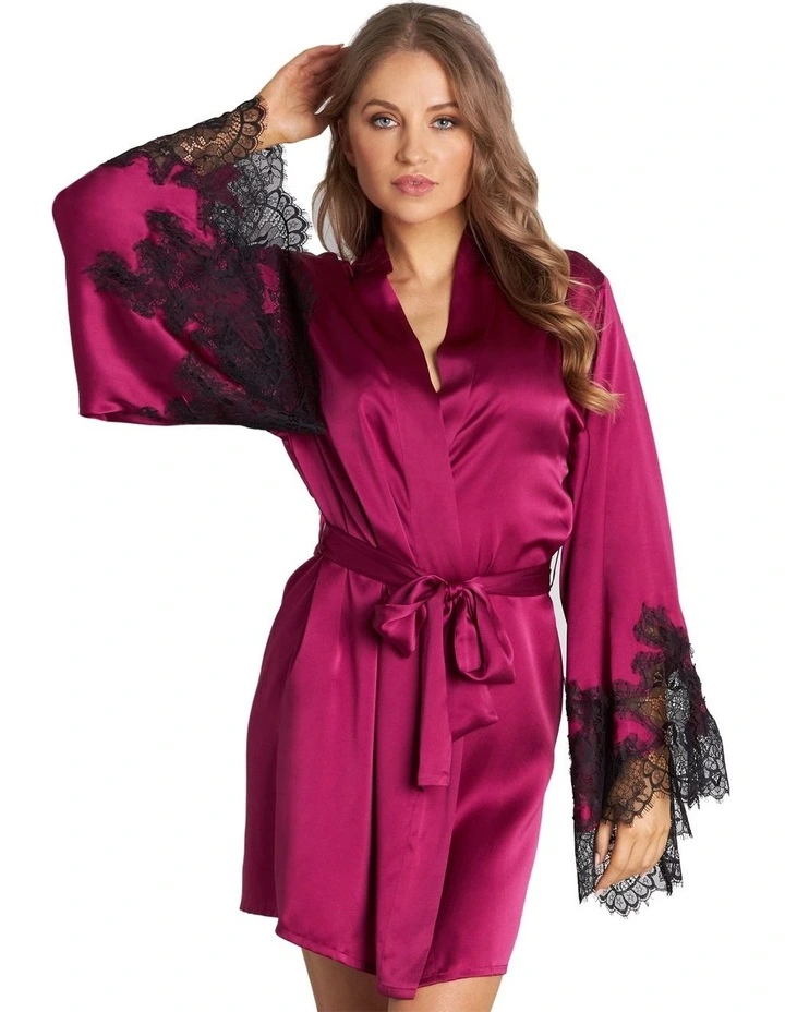 Sensuale Robe In Raspberry Radiance/Black 1 Sensuale Robe In Raspberry Radiance/Black