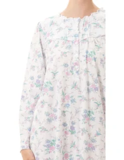 Leona Mid Length Nightie In White -SOHO Shop 980348050 3 720x928