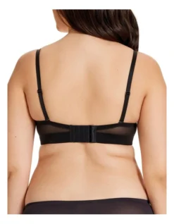 Sheer Support Full Coverage Strapless Bra In Black -SOHO Shop 984888820 984892420 3 720x928