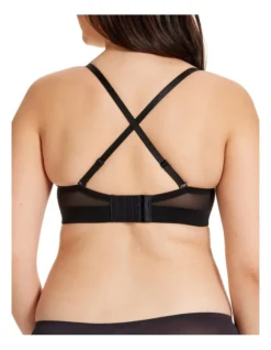 Sheer Support Full Coverage Strapless Bra In Black -SOHO Shop 984888820 984892420 4 720x928