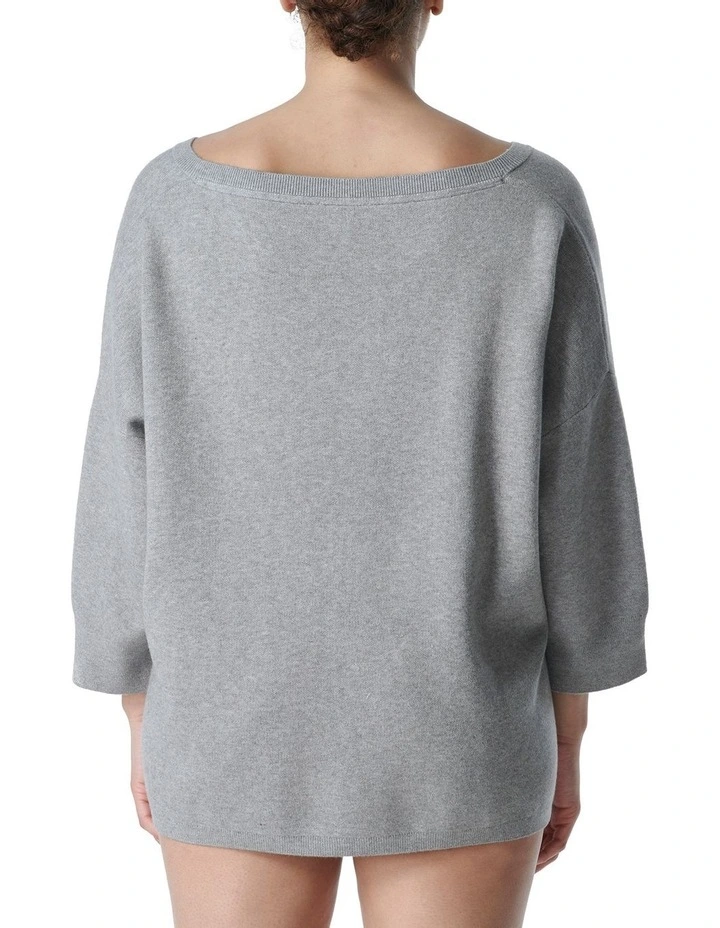 Simone Perele Paresse Loungewear Sweater In Grey 2 Simone Perele Paresse Loungewear Sweater In Grey - Image 2