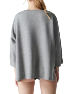 Simone Perele Paresse Loungewear Sweater In Grey 5 Simone Perele Paresse Loungewear Sweater In Grey -SOHO Shop 985027960 3 720x928