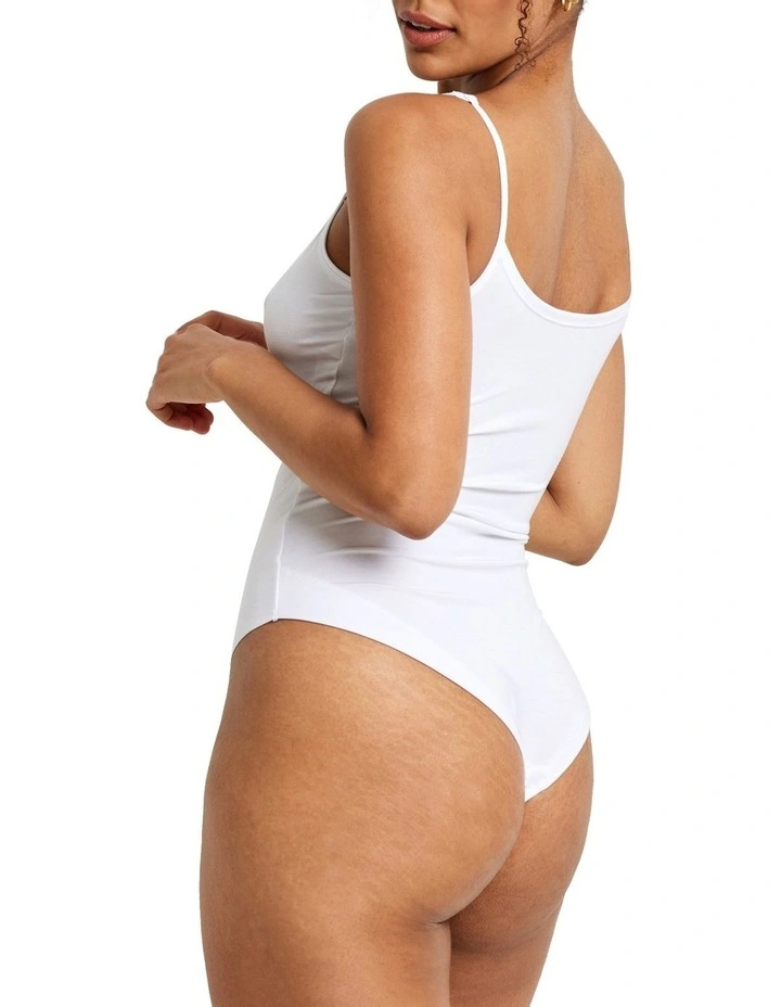 KAYSER Clean Cut Modal Bodysuit In White 2 KAYSER Clean Cut Modal Bodysuit In White - Image 2