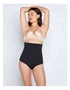 Medium Control High Waisted Brief In Black